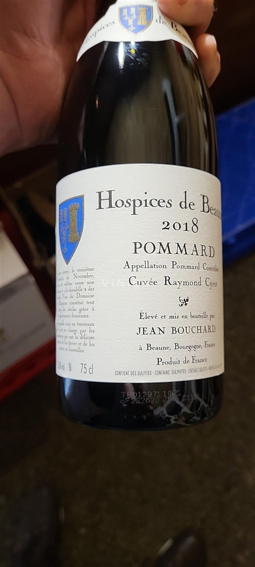 Borgoña Pommard Grand Cru Hospices de Beaune Raymond Cyrot 2018