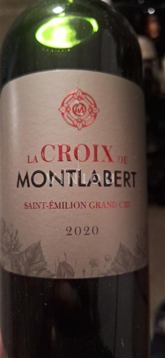 Bordéus Saint-Émilion Grand Cru Grand Cru La Croix de Montlabert 2020