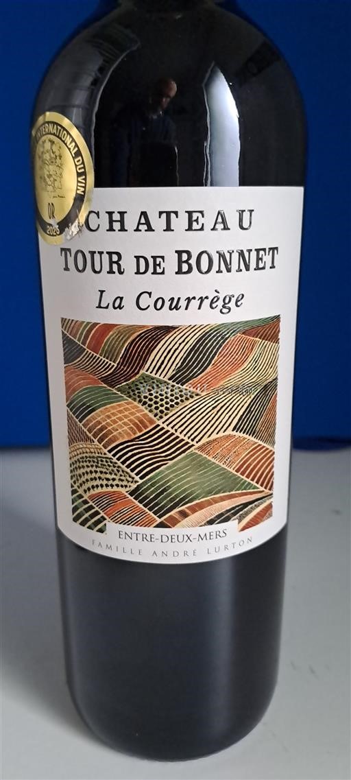 Vin Rouge sec La Courrège Château Tour de Bonnet 2023 France Bordeaux Entre-deux-mers AOC