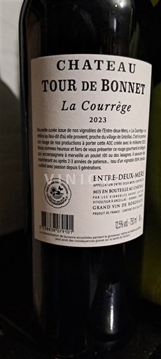 Bordeaux Entre-deux-Mers Château Tour de Bonnet La Courrège 2023