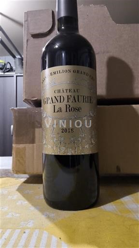 Bordeaux Saint-Émilion Grand Cru Grand Cru Château Grand Faurie La Rose 2018