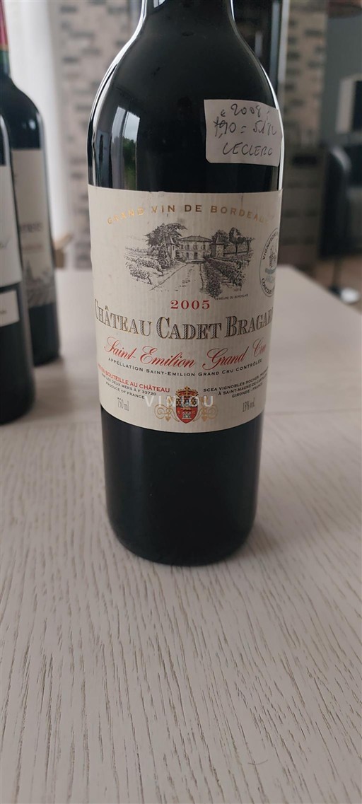 Bordeaux Saint-Émilion Grand Cru Grand Cru Château Cadet Bragard 2005