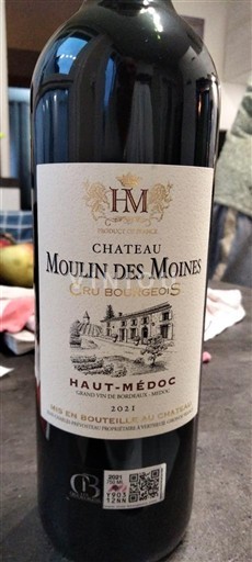 Bordeaux Haut-Médoc Cru Bourgeois Château Moulin des Moines 2021