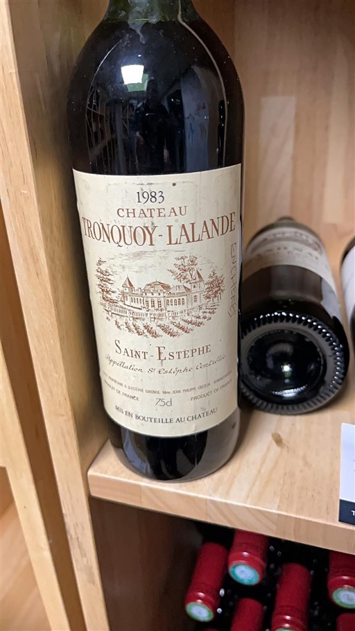 Bordeaux Saint-Estèphe Château Tronquoy-Lalande 1983