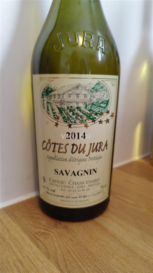 Jura Côtes-du-jura Caveau Chancennard Savagnin 2014