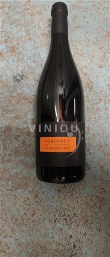 Vin Rouge sec Les marcoeurs Les Champs de l'Abbaye 2022 Frankrike Burgund Mercurey AOC