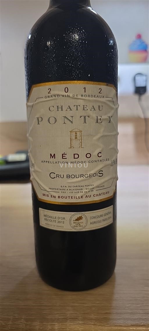 Bordeaux Médoc Château Pontey 2012