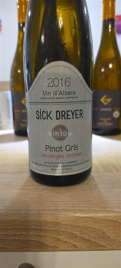 Alsace Vendanges Tardives Sick Dreyer 2016