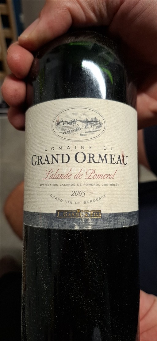 Bordeaux Lalande-de-pomerol Domaine Grand Ormeau 2005