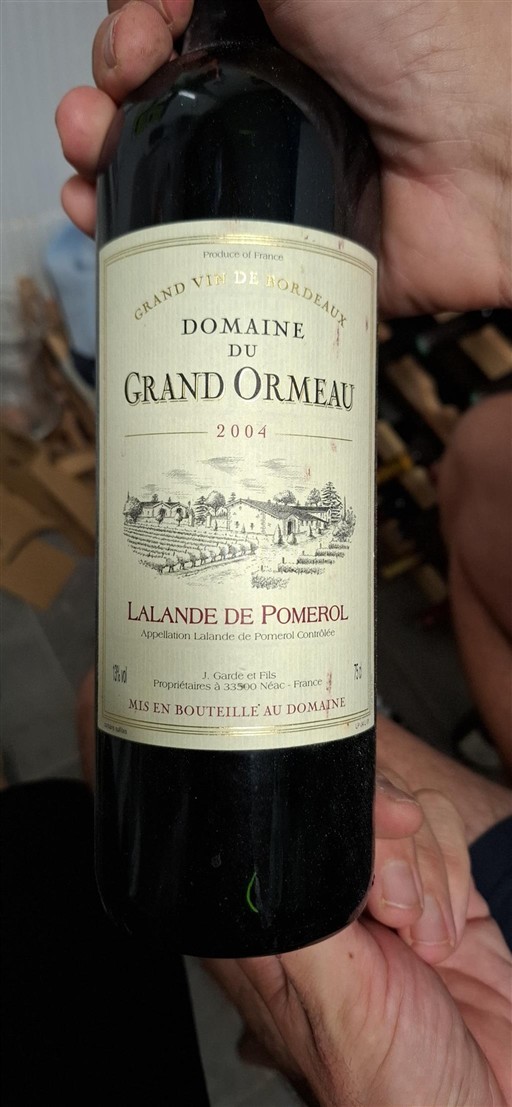 Bordeaux Lalande-de-pomerol Domaine Grand Ormeau 2004