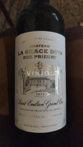 Bordeaux Saint-Émilion Grand Cru Grand Cru Château La Grâce Dieu 2011