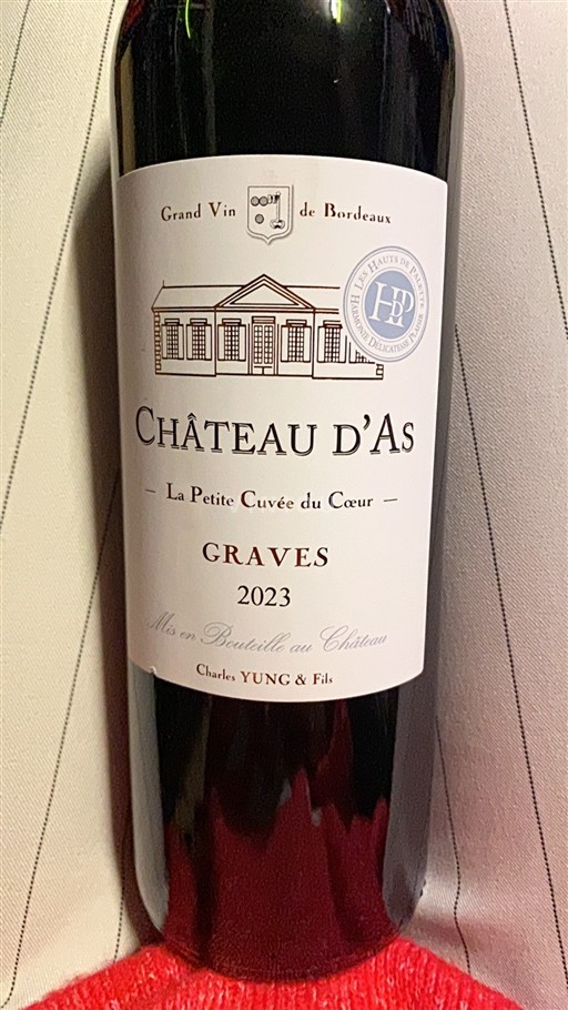 Bordeaux Graves Château As La Petite du Cœur 2023