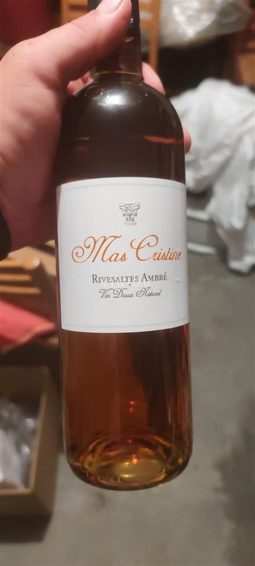 Vin Rouge sec Rivesaltes Ambré Mas Cristine Non millésimé France Roussillon Rivesaltes AOC