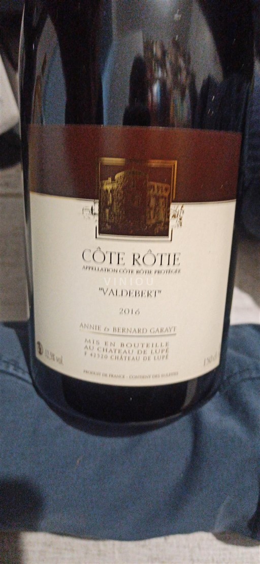 Valle del Rodano Côte-rôtie Château Lupe Valdebert 2016