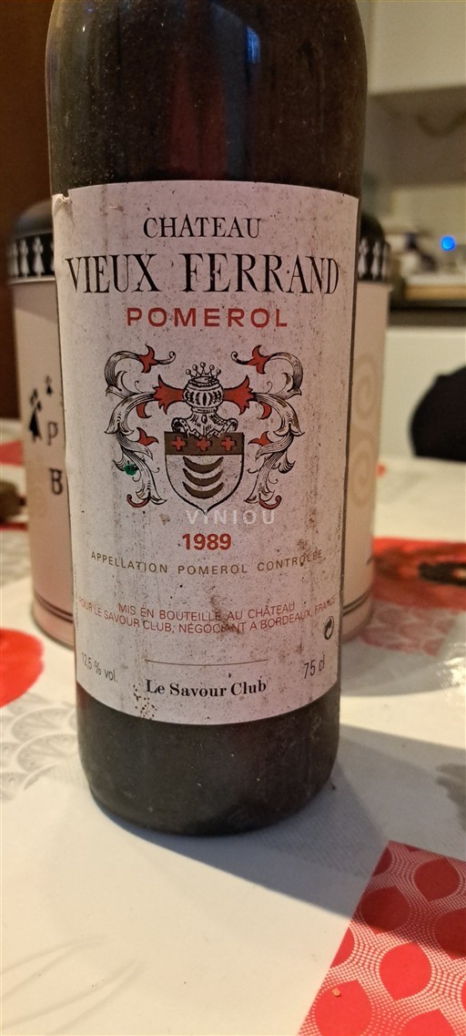 Bordeaux Pomerol Vieux Ferrand 1989