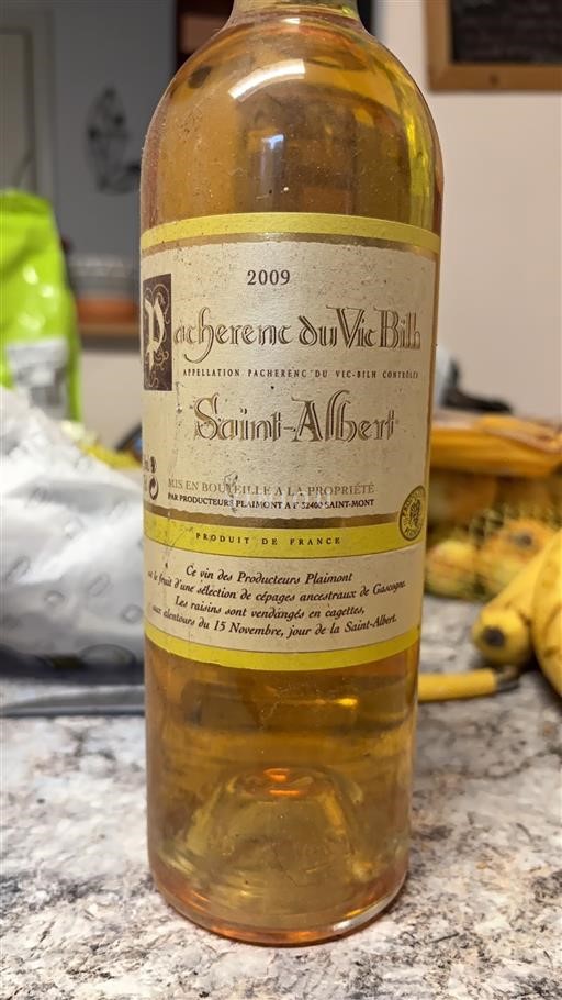 Sud-Ovest Pacherenc-du-vic-bilh Plaimont Saint-Albert 2009