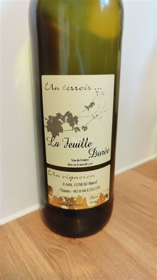Thung lũng sông Loire Muscadet Sèvre et Maine EARL Luneau Marcel La Feuille Dorée 2022