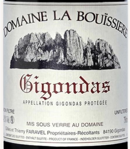Rhônen laakso Gigondas Domaine La Bouissiere Gigondas 2022