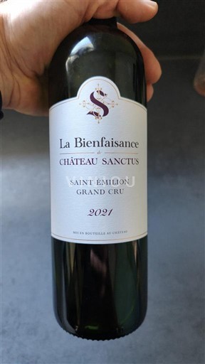 Bordeaux Saint-Émilion Grand Cru Grand Cru Château Sanctus La Bienfaisance 2021