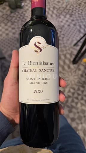 Bordo Сент-Емилион Гранд Кру Grand Cru Château Sanctus La Bienfaisance 2021
