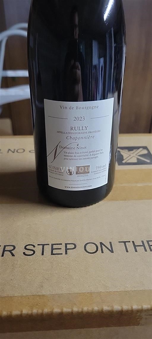 Burgund Rully Domaine Ninot Chaponnière 2023