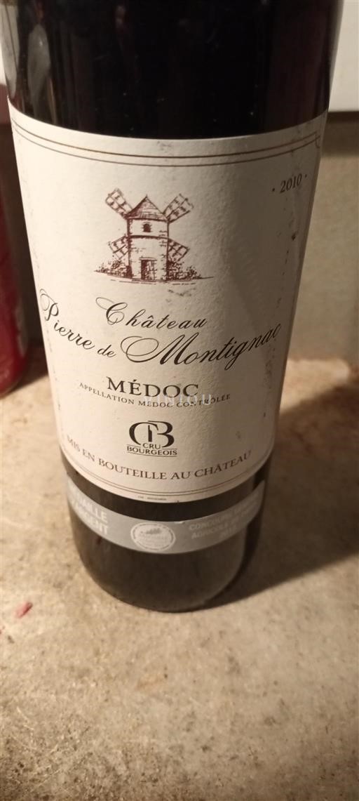 Bordeaux Médoc Cru Bourgeois Château Pierre de Montignac 2010