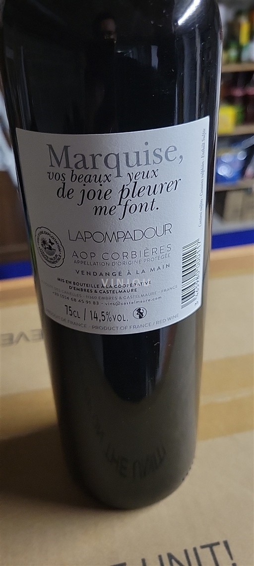 Linguadoca Corbières La Pompadour Marquise 2022