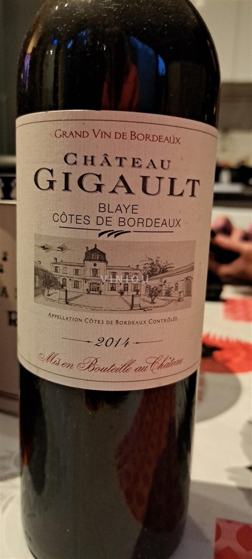 Bordeaux Blaye-côtes-de-bordeaux Château Gigault 2014