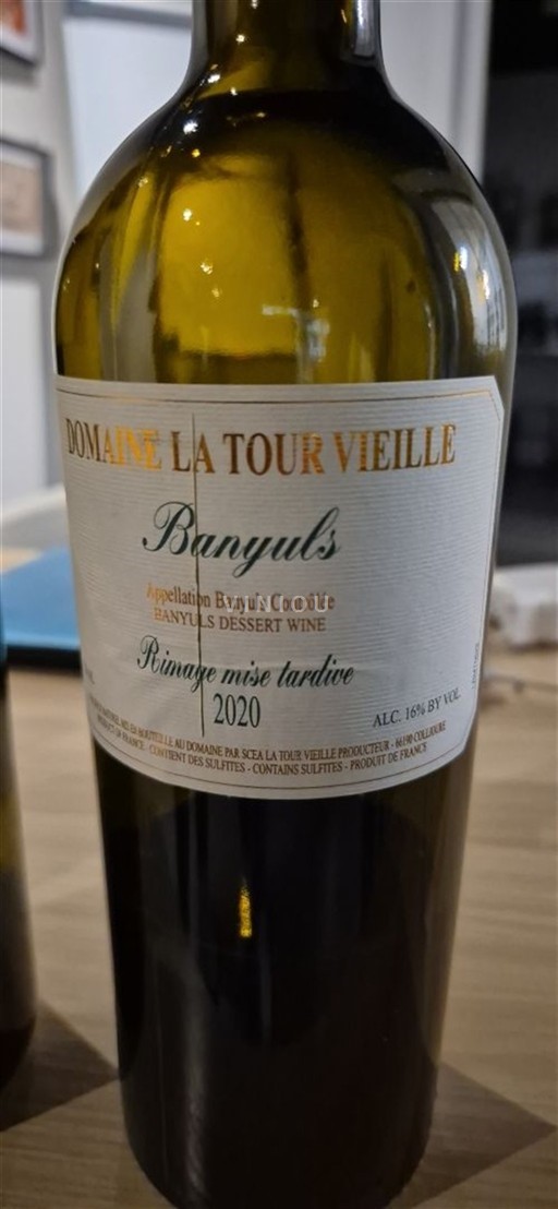 Roussillon Banyuls Domaine La Tour Vieille Rimage mise tardive 2020