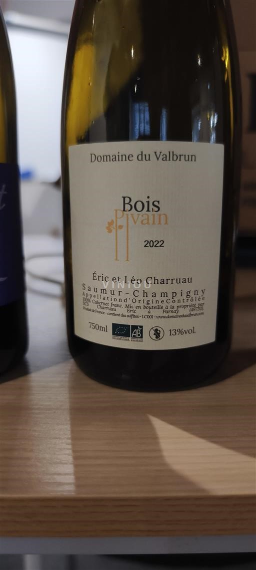 Valle della Loira Saumur-Champigny Domaine Valbrun Bois Vivain 2022