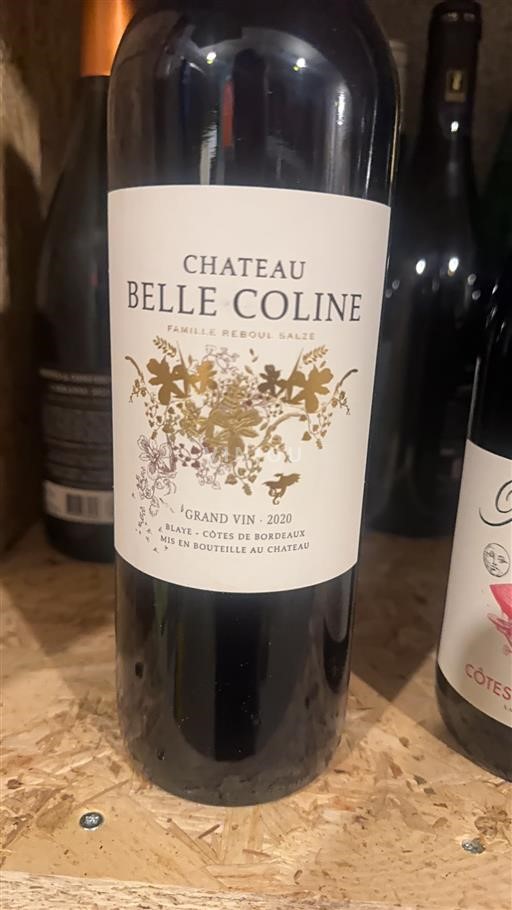 Burdeos Blaye-Côtes de Burdeos Château Belle Coline 2020