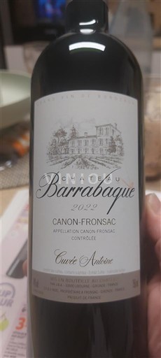 Bordeaux Canon-Fronsac Château Barrabaque - Cuvée Antoine 2022