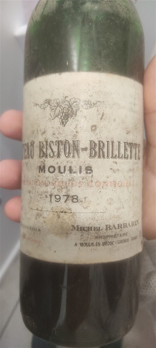 Bordeaux Ospecificerad Château Biston-Brillette 1978