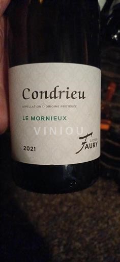 Thung lũng Rhône Condrieu Lionel Faury Le Mornieux 2021