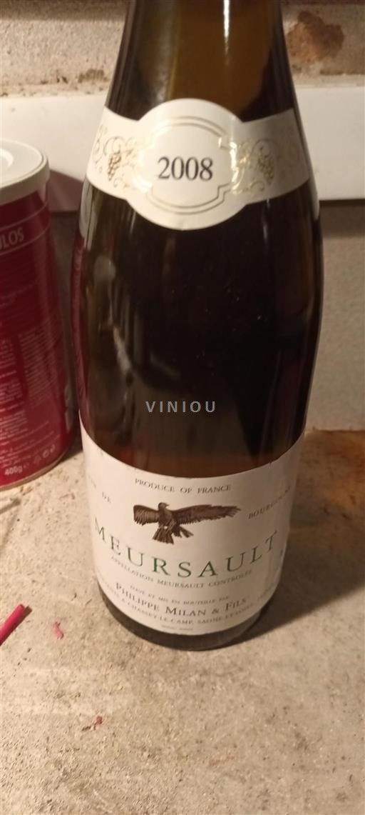 Burgundi Meursault Philippe Milan & Fils 2008