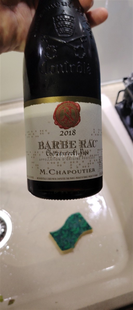 Rhônedalen Châteauneuf-du-Pape M. Chapoutier Barbe Rac 2018