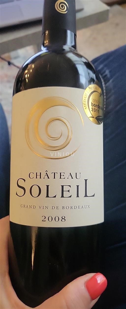 Burdeos Bordeaux Château Soleil 2008