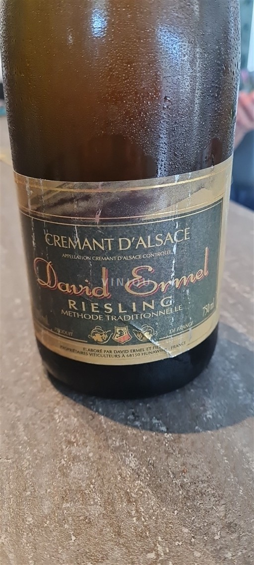 Alsacia Crémant de Alsacia Grand Cru David Ermel Méthode Traditionnelle Sin añada