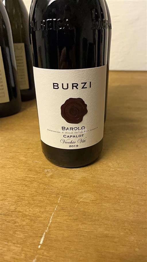 Piedmont Wines Barolo Burzi Capalot Vecchie Viti 2019