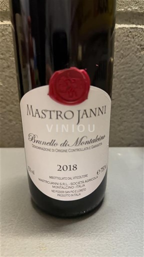 Toscana Brunello di Montalcino Mastrojanni 2018