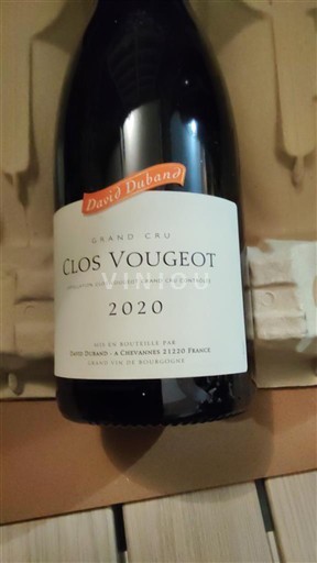 Bourgogne Clos-de-vougeot Grand Cru David Duband 2020