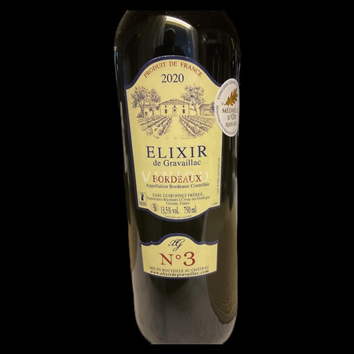 Bordeaux Elixir de Gravaillac 2020