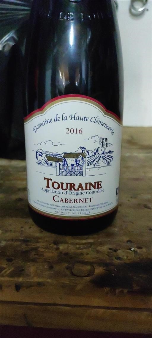 Údolí Loiry Touraine Domaine La Haute Clémercerie Cabernet 2016
