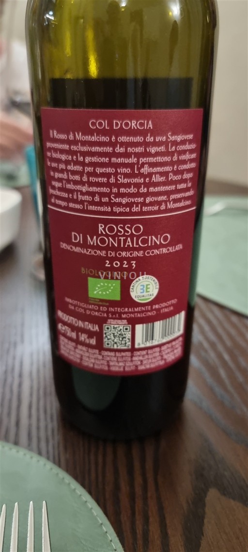 Tuscany Rosso di Montalcino Col Orcia 2023