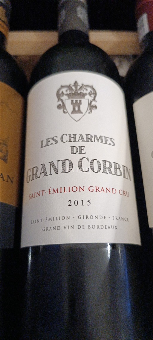 Bordeaux Saint-Émilion Grand Cru Grand Cru Grand Corbin Les Charmes de Grand Corbin 2015