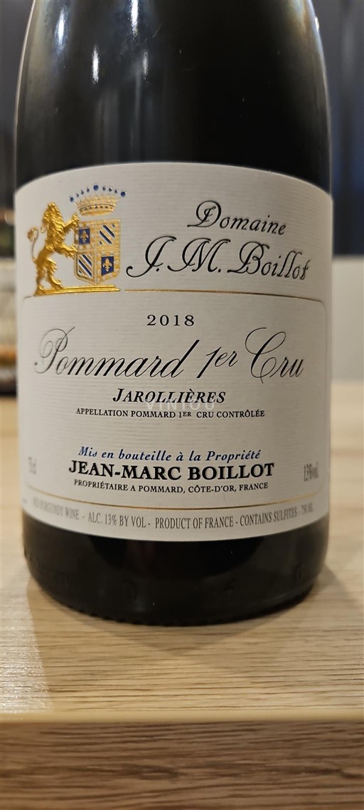 Burgundy Not Specified Premier Cru Domaine J.M. Boillot Jarollières 2018
