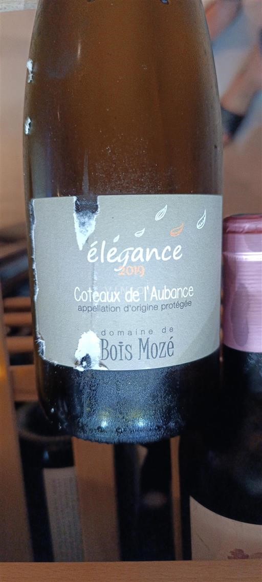 Loiren laakso Coteaux-de-l'aubance Bois Mozé Élégance 2019