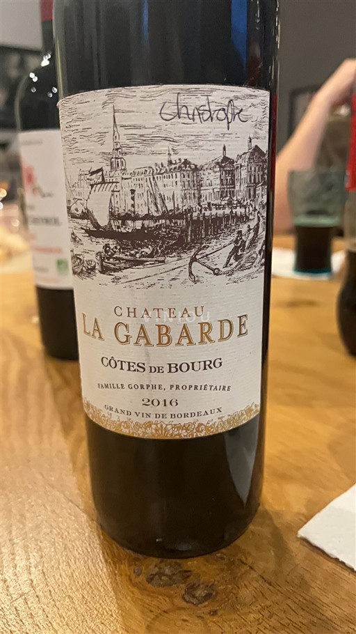 Burdeos Côtes-de-bourg Château La Gabarde 2016
