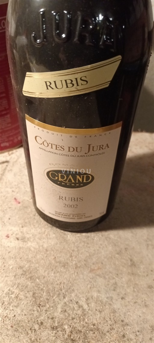 Jura Côtes du Jura Domaine Grand Frères Rubis 2002
