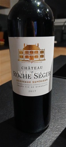 Bordeaux Bordeaux supérieur Château La Roche Ségur 2017